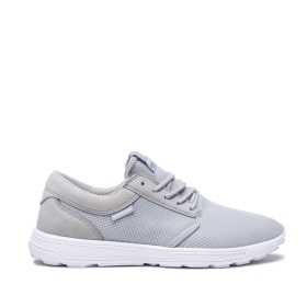 Tenis Bajos Supra HAMMER RUN Hombre Gris/Blancas/Blancas (MX-23816)